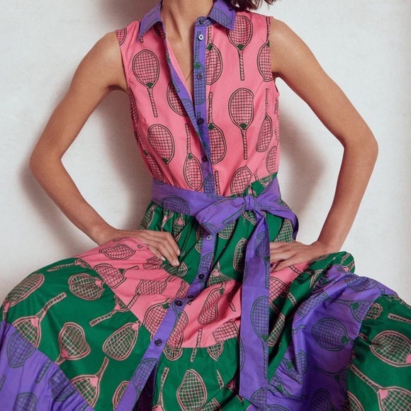 Boden Multi Tiered Shirt Dress
Multi, Tennis - Picture 2 of 5